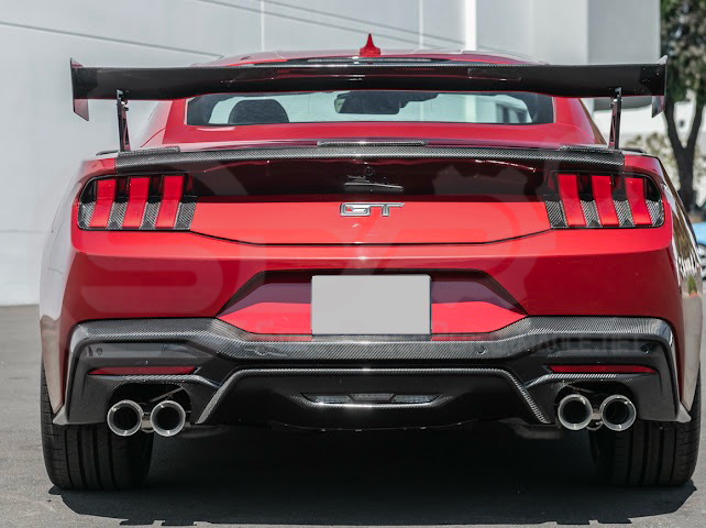 2024-UP FORD MUSTANG S650 COUPE | APR STYLE CARBON FIBER REAR HIGH WING SPOILER